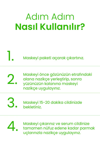 Dermal Salatalık Özlü Tek Kullanımlık Kağıt Yüz Maskesi