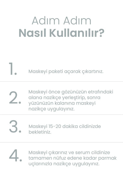 Dermal Platin Özlü Tek Kullanımlık Kağıt Yüz Maskesi