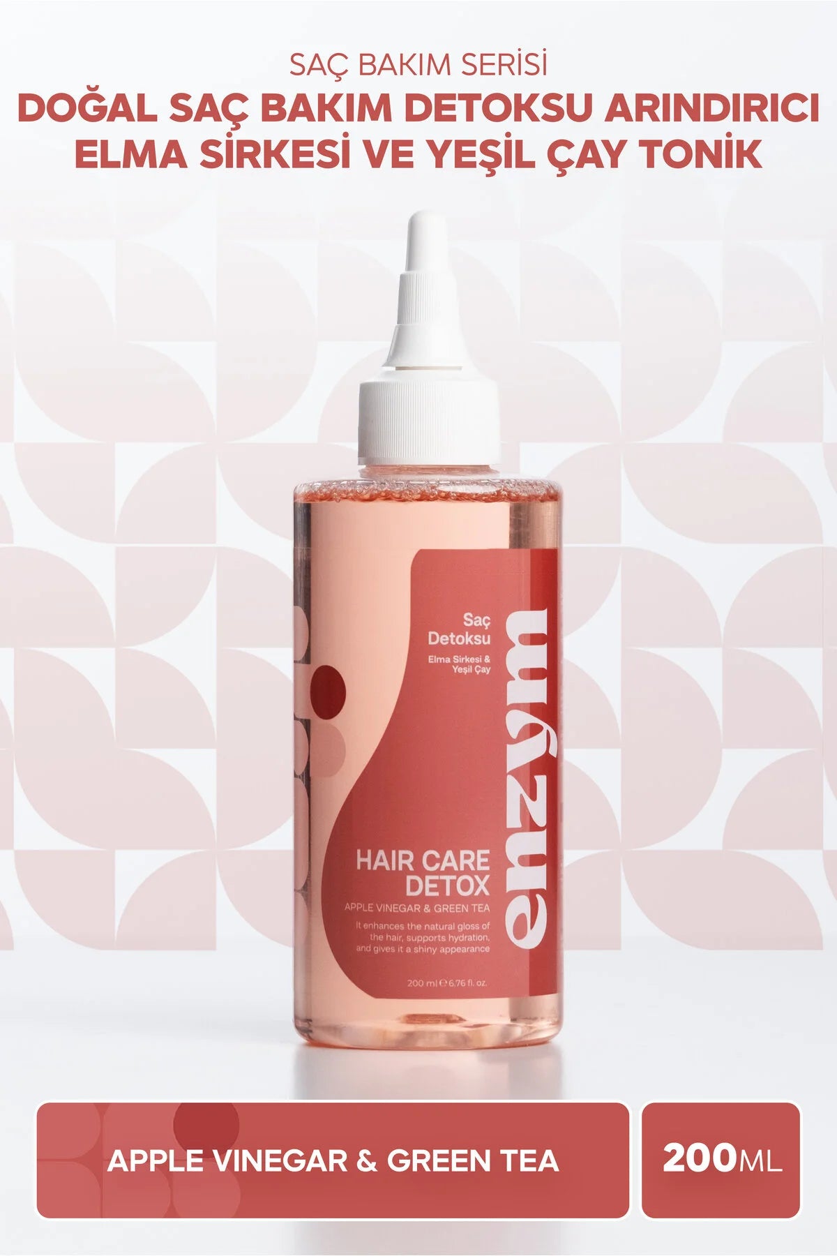 Enzym Cosmetics Elma Sirkesi & Yeşil Çay Saç Toniği 200 ml