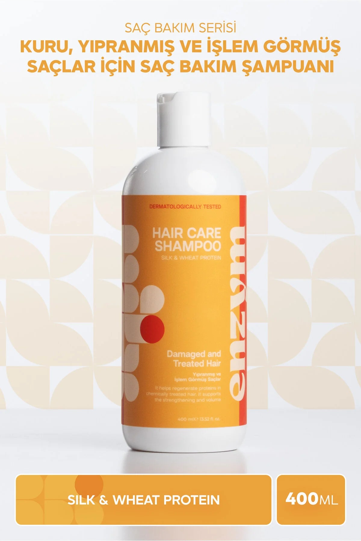 Enzym Cosmetics Kuru & Yıpranmış Saçlar İçin Tuzsuz Şampuan 400 ml