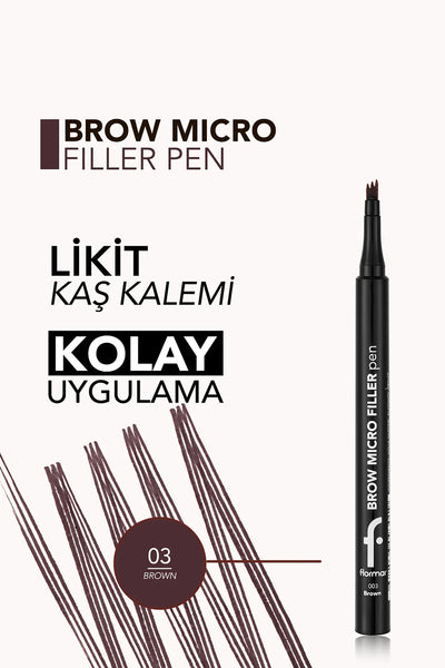 Flormar Brow Micro Filler Pen – 03 Brown