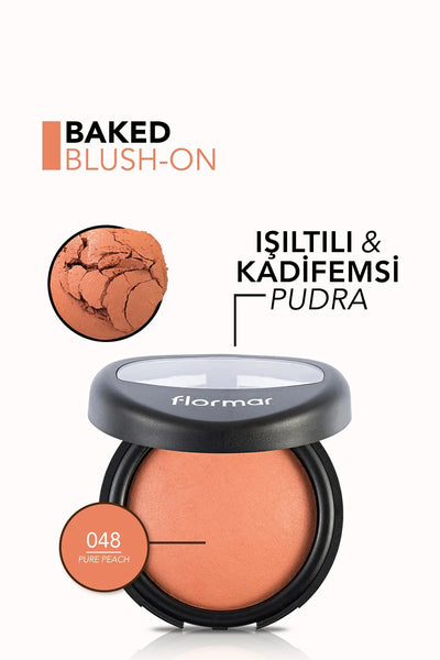 Flormar Baked Blush-On Pişmiş Allık - 048 Pure Peach