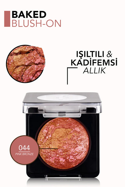 Flormar Baked Allık 044 Pink Bronze detay görünüm
