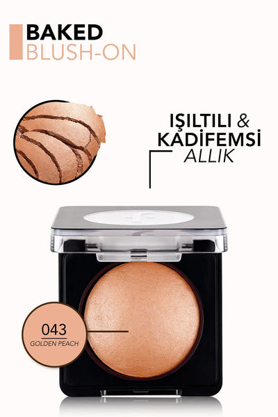 Flormar Baked Allık 050 Peachy Bronze detay görünüm