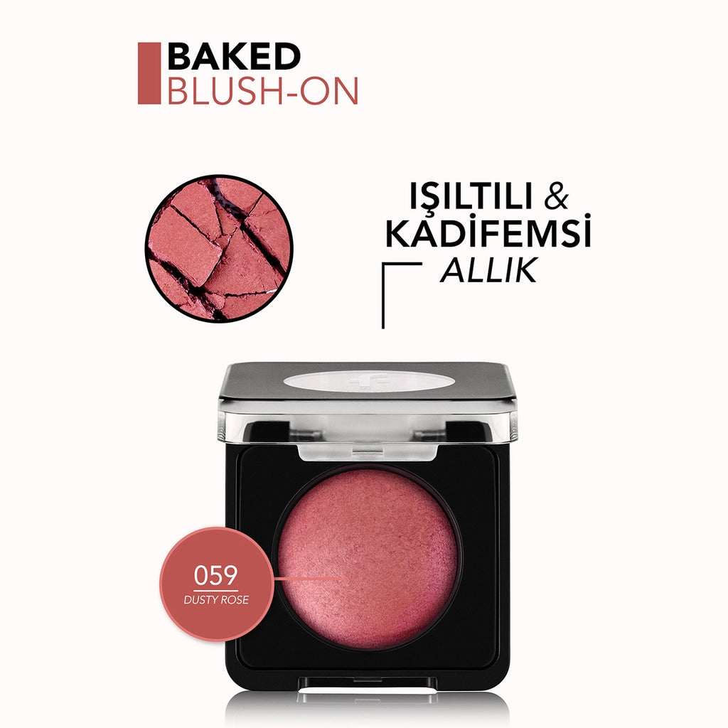 Flormar Baked Allık 059 Dusty Rose kullanım görseli