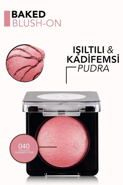 Flormar Baked Allık 040 Shimmer Pink detay görünüm