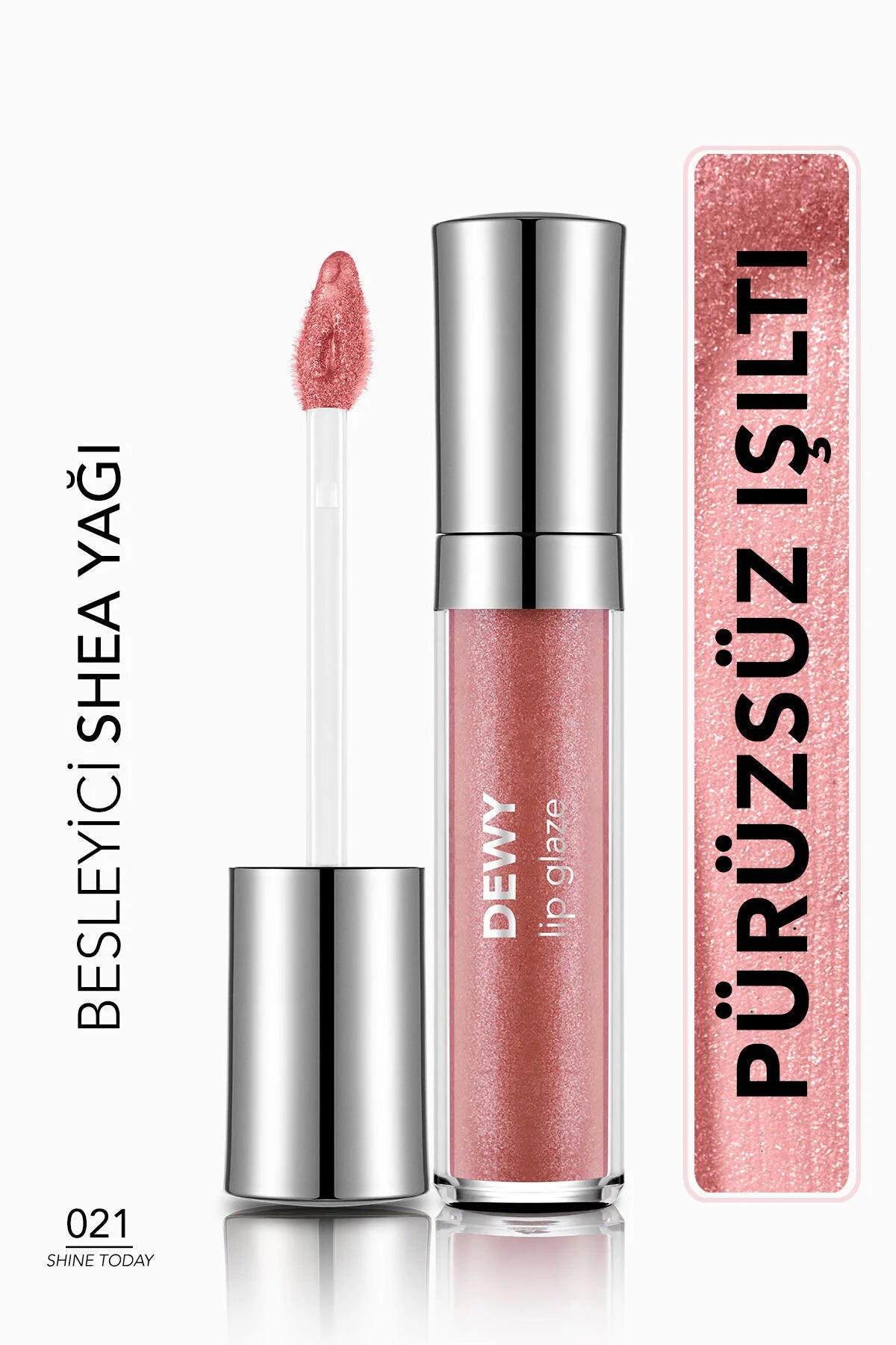 Flormar Dewy Lip Glaze Nemlendirici Yarı Transparan Dudak Parlatıcısı – 021 Shine Today