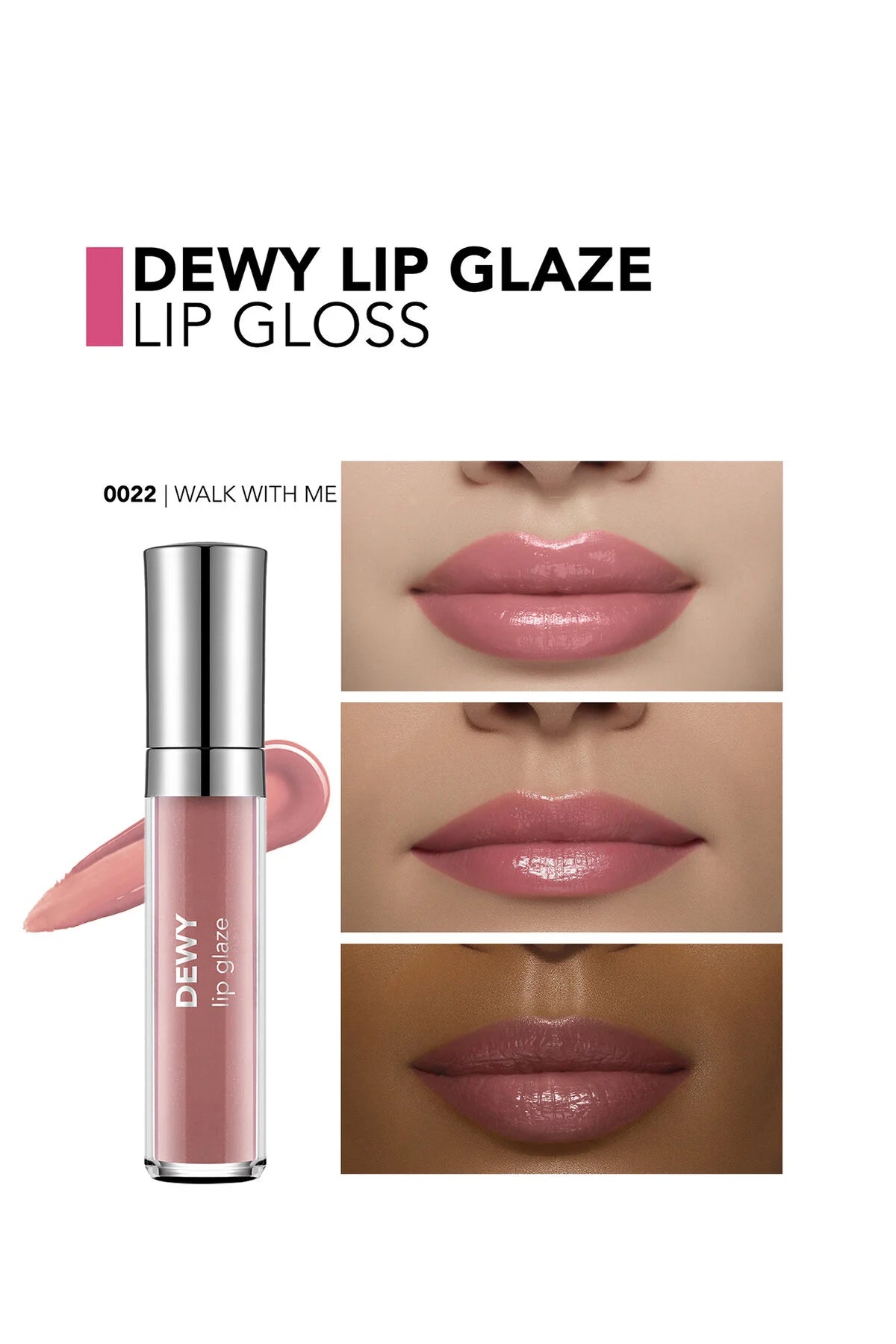 Flormar Dewy Lip Glaze Nemlendirici Yarı Transparan Dudak Parlatıcısı – 022 Walk With Me