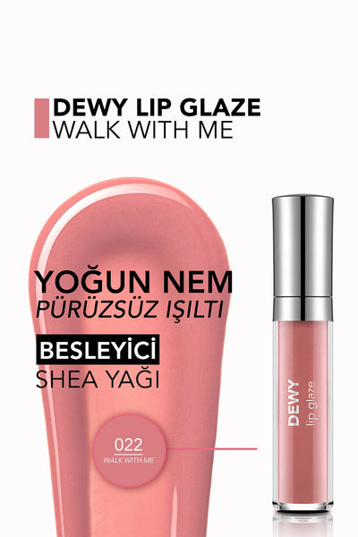 Flormar Dewy Lip Glaze Nemlendirici Yarı Transparan Dudak Parlatıcısı – 022 Walk With Me