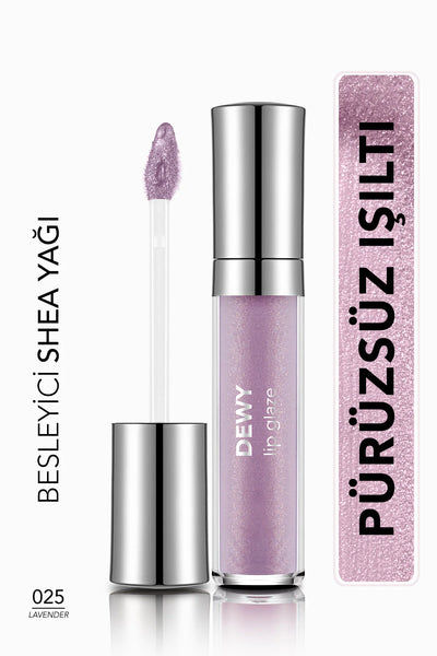 Flormar Dewy Lip Glaze Nemlendirici Yarı Transparan Dudak Parlatıcısı – 025 Lavender