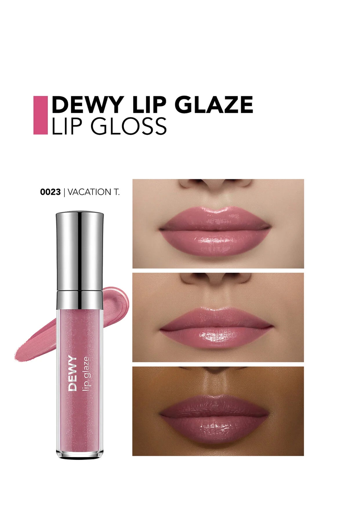 Flormar Dewy Lip Glaze Nemlendirici Yarı Transparan Dudak Parlatıcısı – 023 Vacation Time