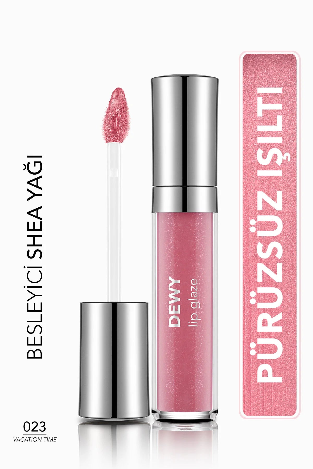 Flormar Dewy Lip Glaze Nemlendirici Yarı Transparan Dudak Parlatıcısı – 023 Vacation Time