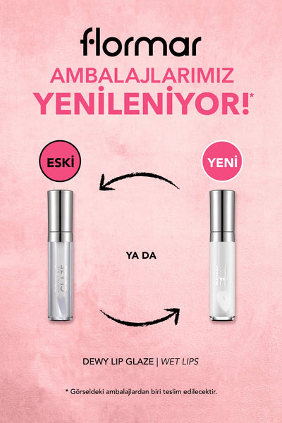 Flormar Dewy Lip Glaze 001 Wet Lips ürün detay görünümü