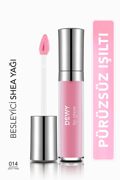 Flormar Dewy Lip Glaze Nemlendirici Yarı Transparan Dudak Parlatıcısı – 014 Soft Pink