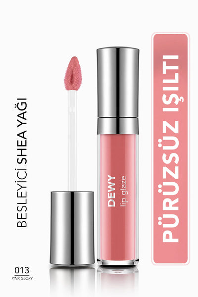 Flormar Dewy Lip Glaze Nemlendirici Yarı Transparan Dudak Parlatıcısı – 013 Pink Glory