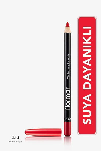 Flormar Suya Dayanıklı Dudak Kalemi – Waterproof Lipliner 233 Dramatic Red