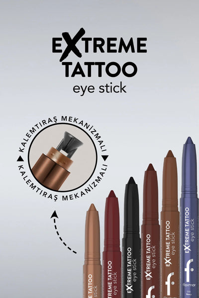 Flormar Extreme Tattoo Kalemtıraşlı Jel Göz Kalemi & Far Stick ürün detay görseli
