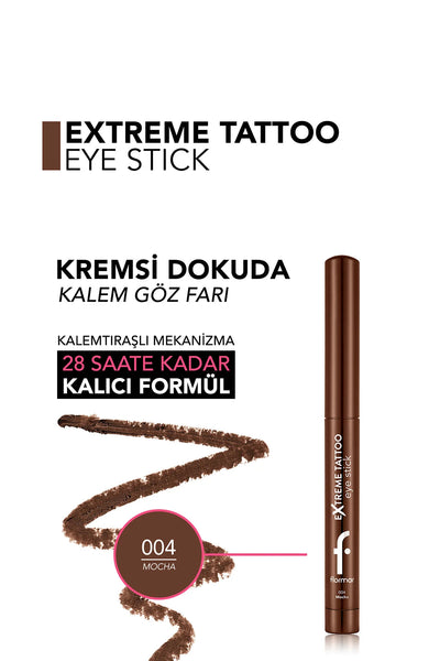 Flormar Extreme Tattoo Kalemtıraşlı Jel Göz Kalemi & Far Stick ürün detay görseli