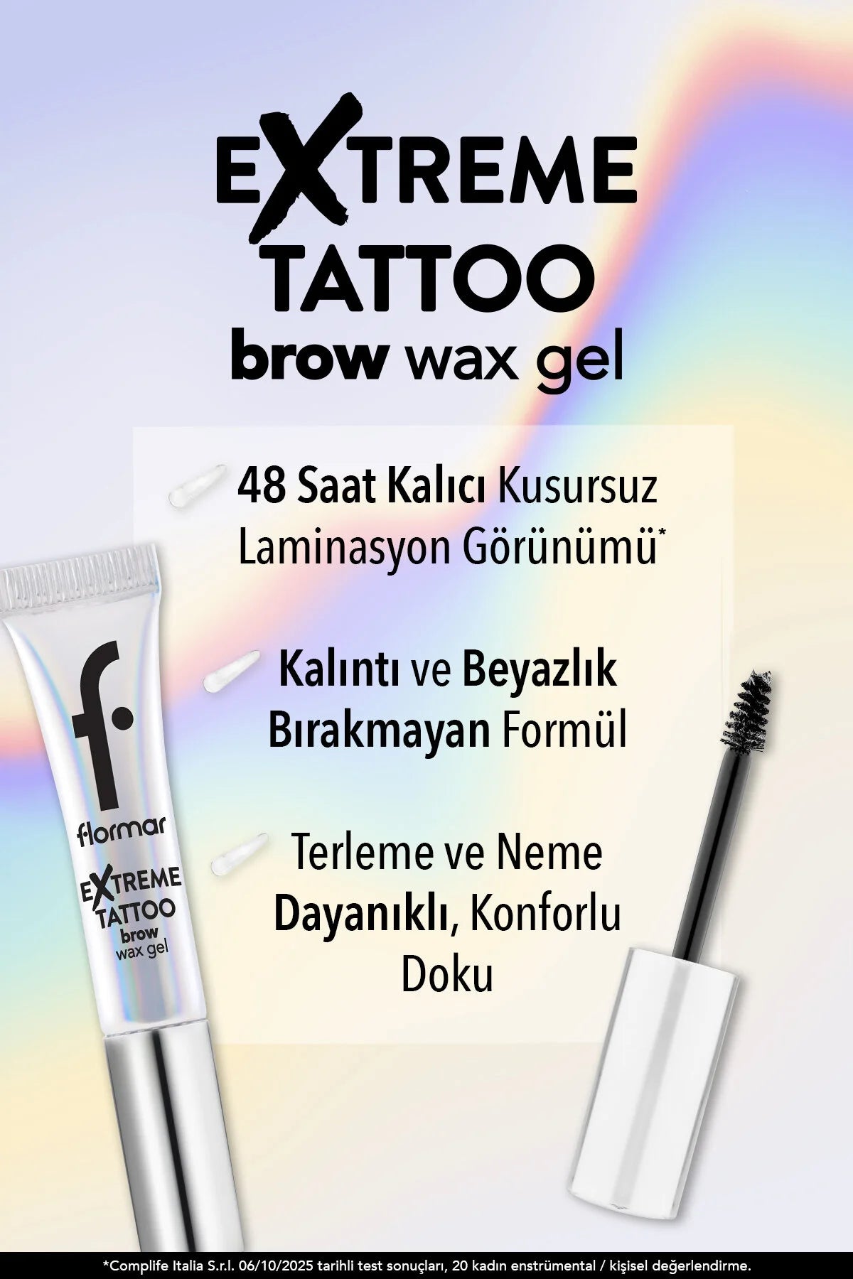 Flormar Extreme Tattoo Şeffaf Kaş Jeli kullanım görseli
