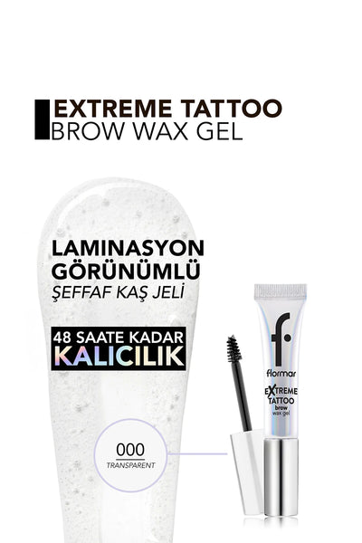 Flormar Extreme Tattoo Şeffaf Kaş Jeli ek görsel