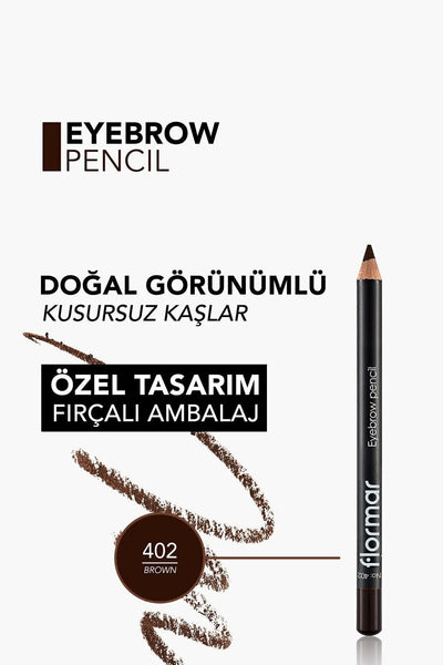 Flormar Eyebrow Pencil Sedefli Kahverengi Kaş Kalemi – 402
