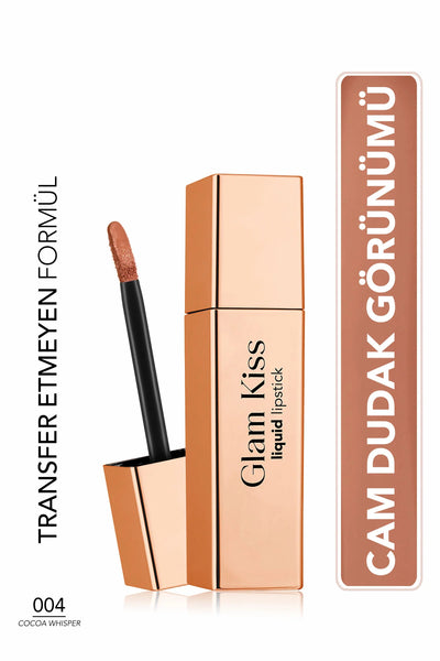 Flormar Glam Kiss Ruj Cocoa Whisper kullanım görseli