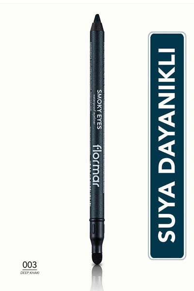Flormar Göz Kalemi Smoky Eyes Waterproof Eyeliner – 003 Deep Khaki