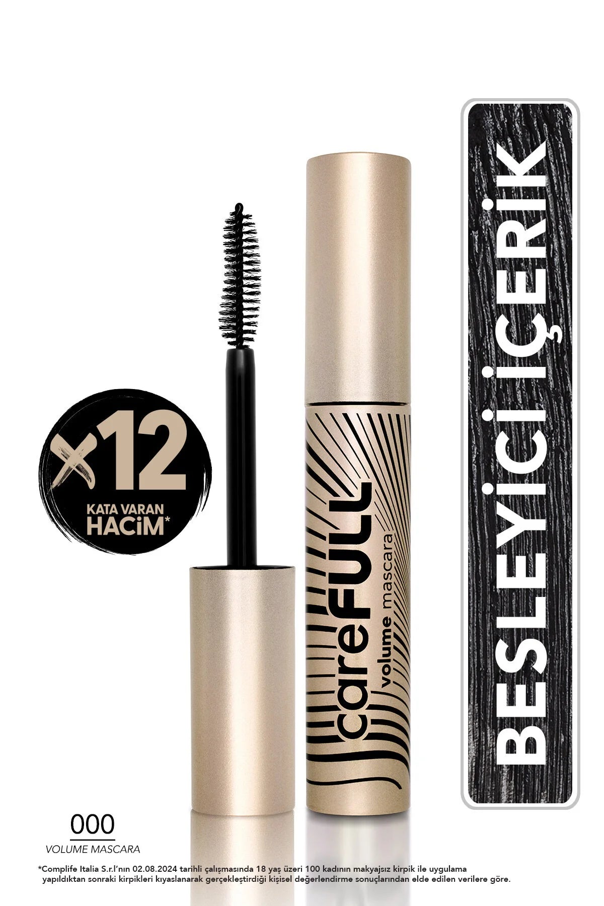 Flormar Hacim Veren Besleyici Maskara – Siyah