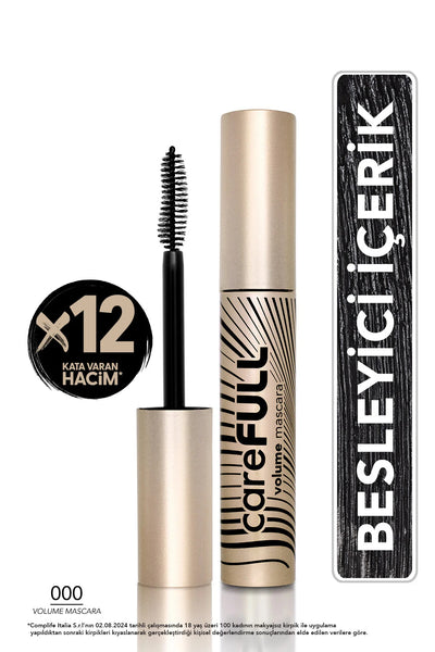 Flormar Hacim Veren Besleyici Maskara – Siyah
