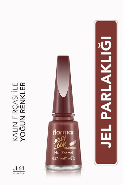 Flormar Jelly Look Oje Plum It Up önden görünüm