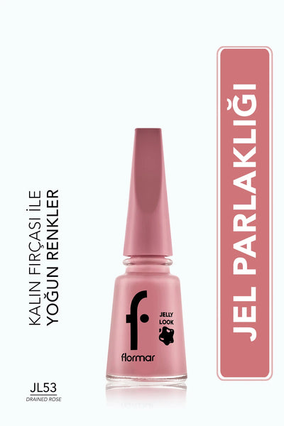 Flormar Jelly Look Oje Drained Rose önden görünüm