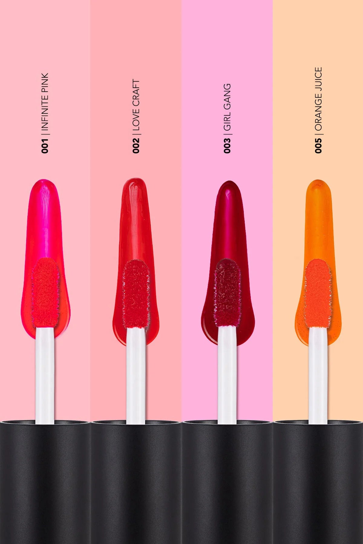 Flormar Water Lip Stain tüm renk seçenekleri paleti