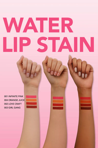 Flormar Water Lip Stain tüm renk seçenekleri paleti