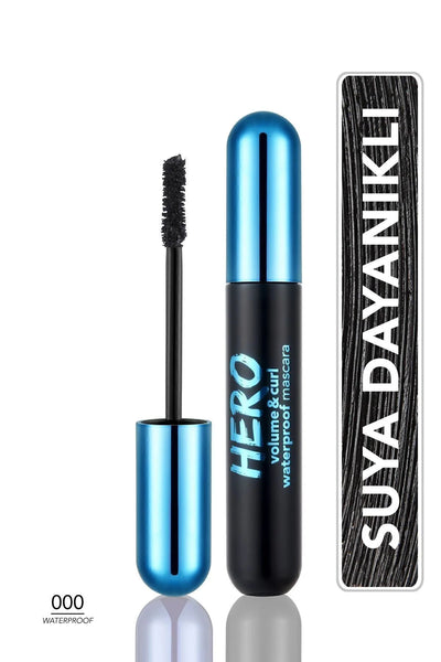 Flormar Hero Volume & Curl Suya Dayanıklı Maskara – Siyah