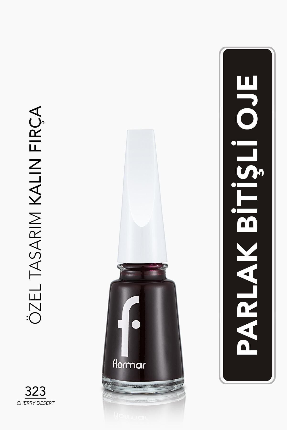 Flormar Klasik Parlak Bitişli Yüksek Pigmentli Oje – FNE-323 Cherry Dessert