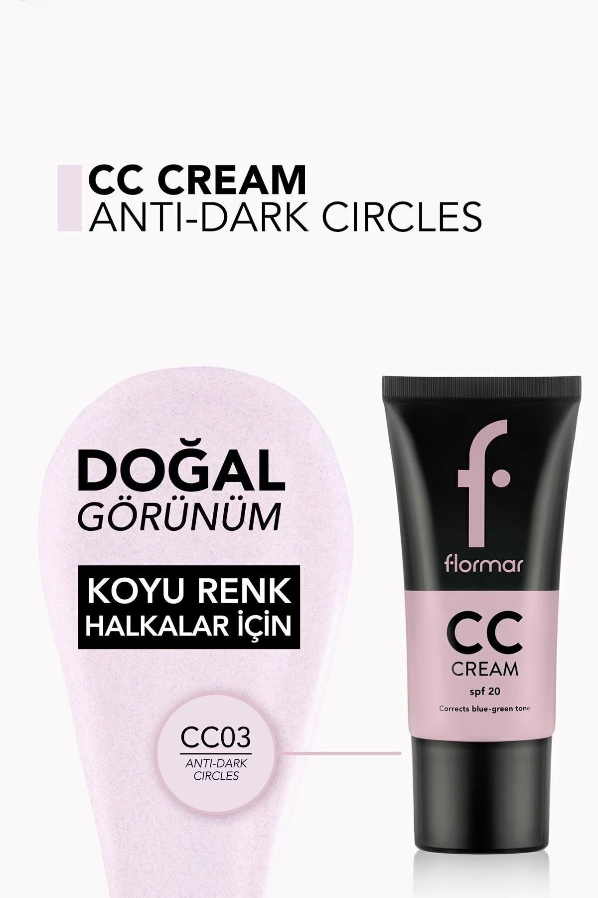 Flormar CC Krem renk düzeltici ürün detay görseli
