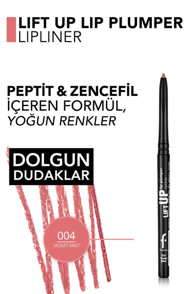 Flormar Lift Up Lipliner 004 Violet Mist uç yakın çekim