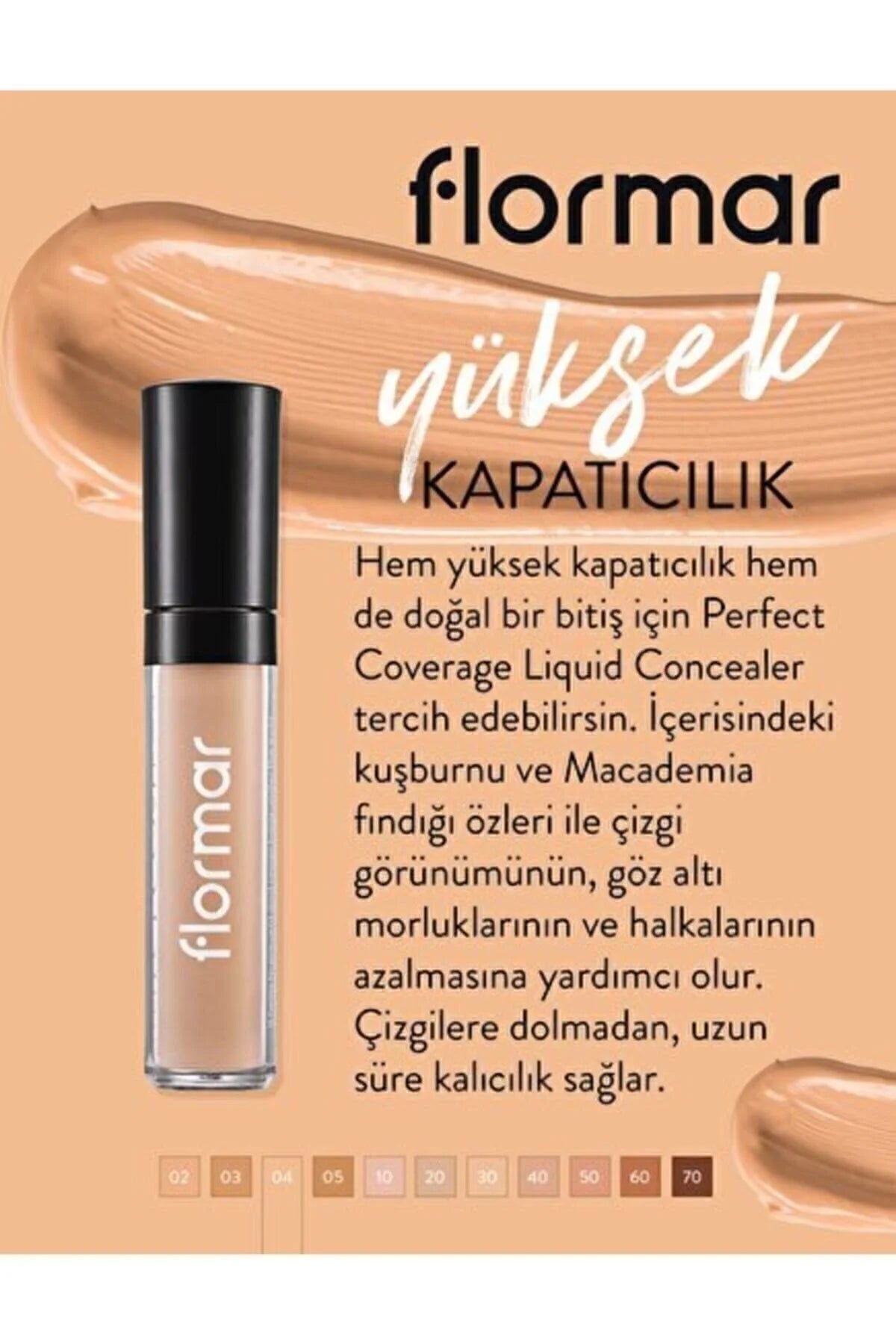 Flormar Perfect Coverage / Koyu Halka Likit Kapatıcı ürün detay görseli