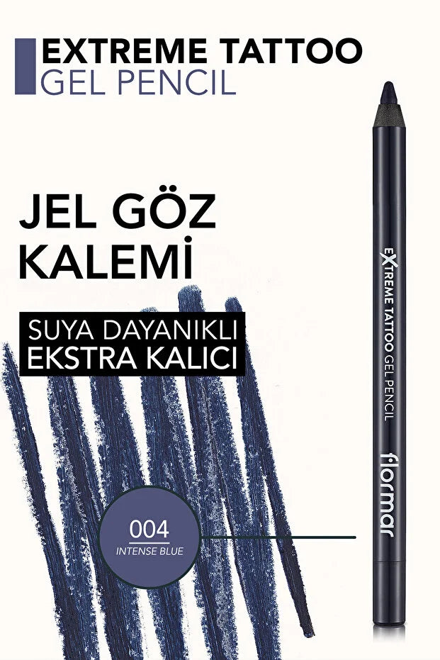 Flormar Extreme Tattoo Göz Kalemi 04 Intense Blue detay görünüm