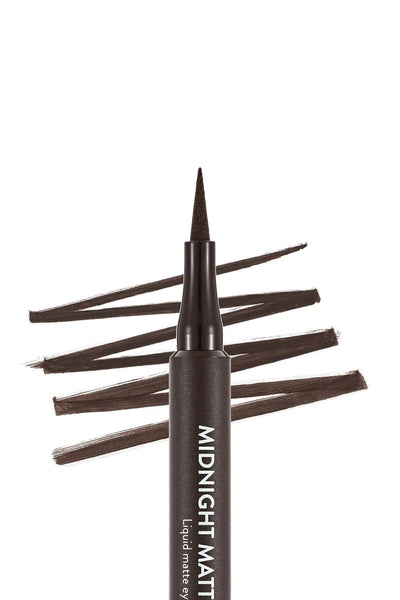 Flormar Midnight Matte Eyeliner Brown kullanım görseli