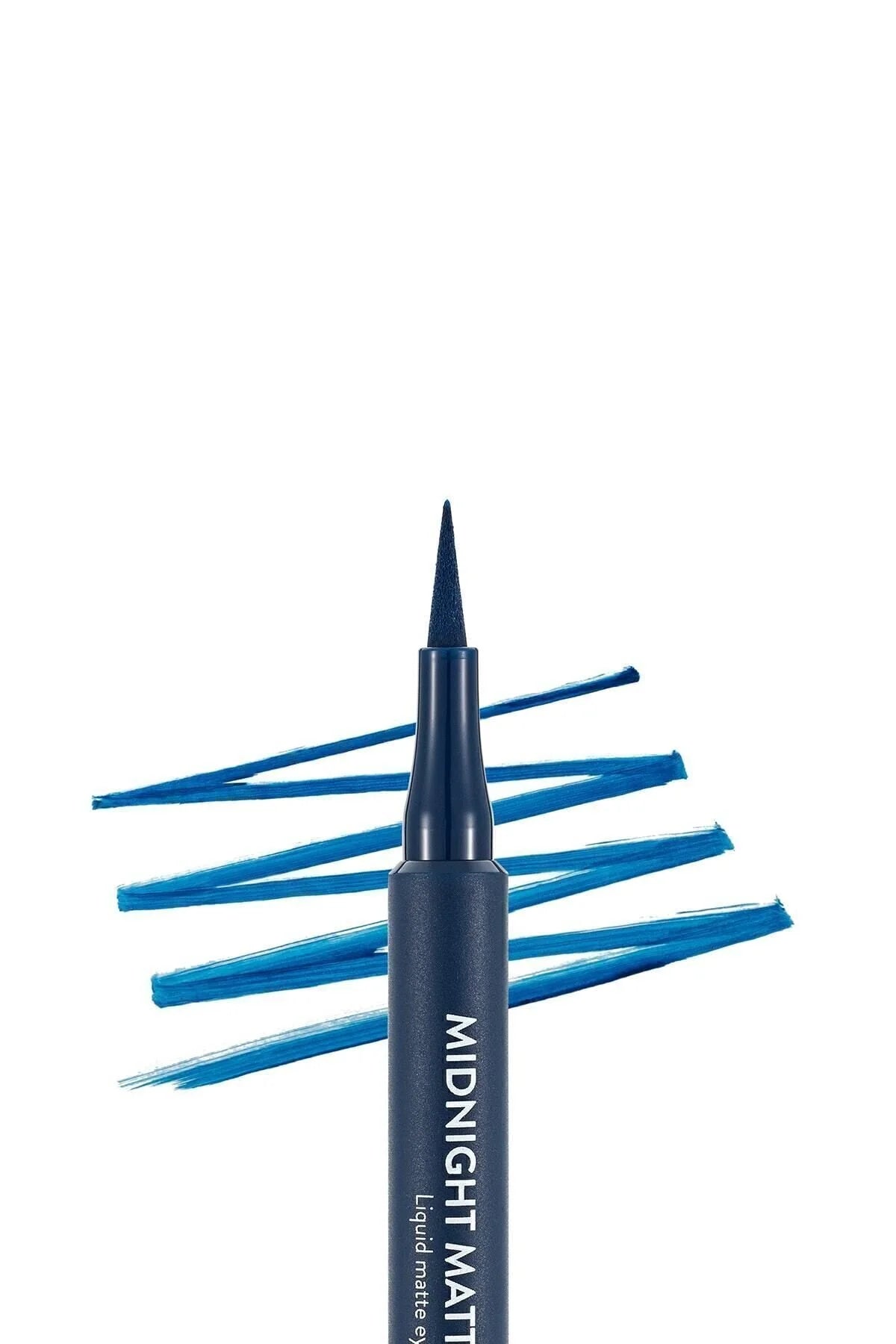 Flormar Midnight Matte Eyeliner Dark Blue kullanım görseli