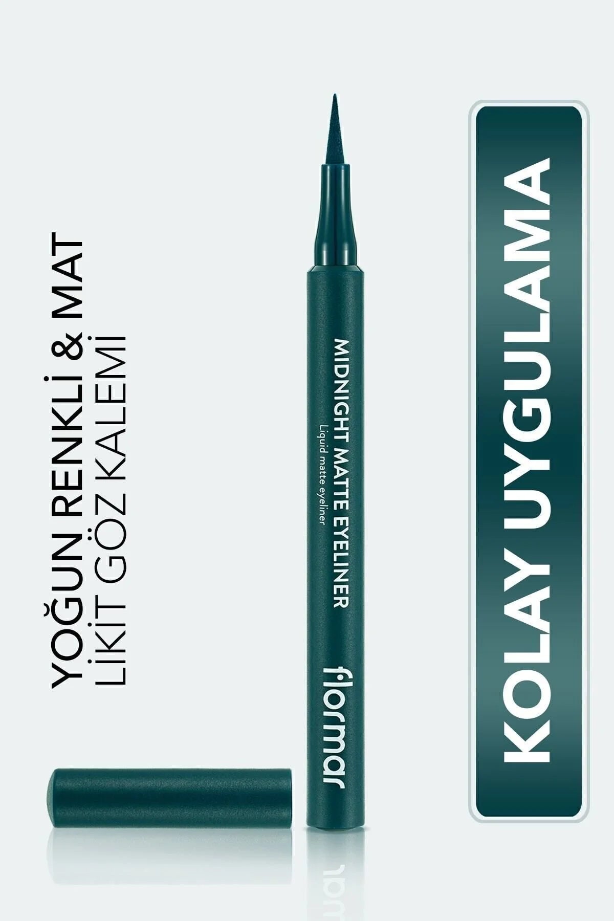 Flormar Midnight Matte Eyeliner Green önden görünüm
