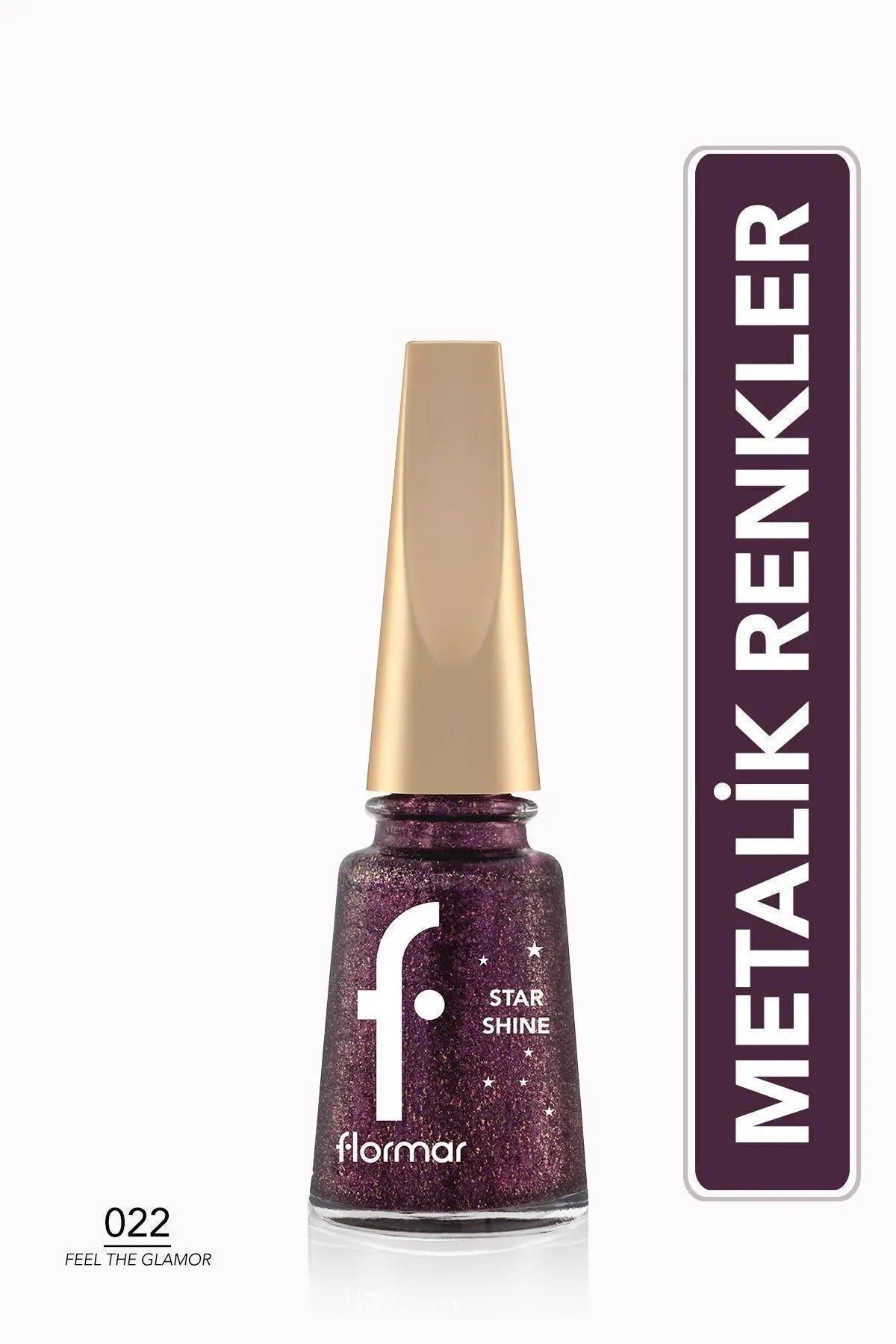 Flormar Star Shine Yüksek Pigmentli Metalik Parlak Oje – 022 Feel The Glamor