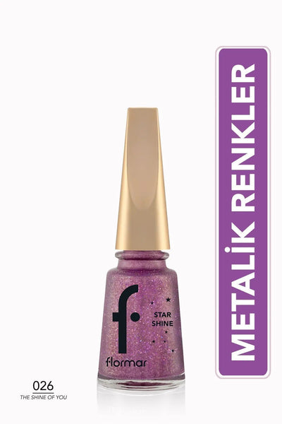 Flormar Star Shine Yüksek Pigmentli Metalik Parlak Oje – 026 The Shine of You