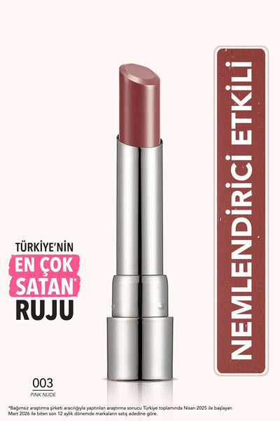 Flormar Sheer Up Ruj 003 Pinky Nude önden görünüm