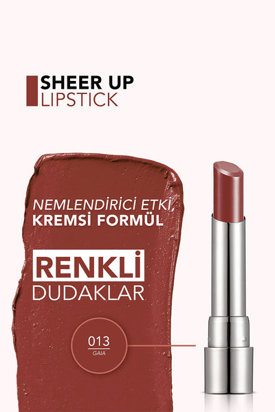 Flormar Sheer Up Ruj 013 Gaia detay görünüm