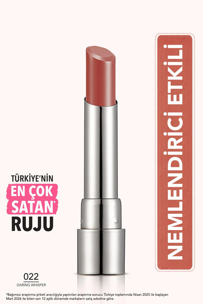 Flormar Sheer Up Ruj 022 Daring Whisper önden görünüm