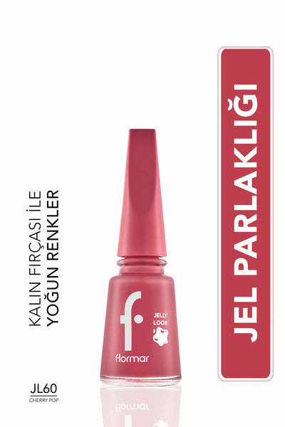 Flormar Jelly Look Oje Cherry Pop önden görünüm