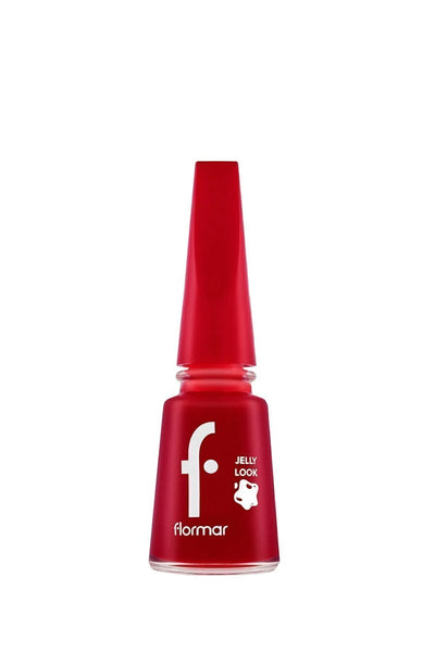 Flormar Jel Görünümlü Parlak Oje – Jelly Look Nail Enamel – JL23 Stunning Red