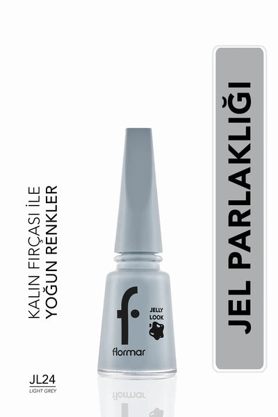 Flormar Jelly Look Oje Light Grey önden görünüm